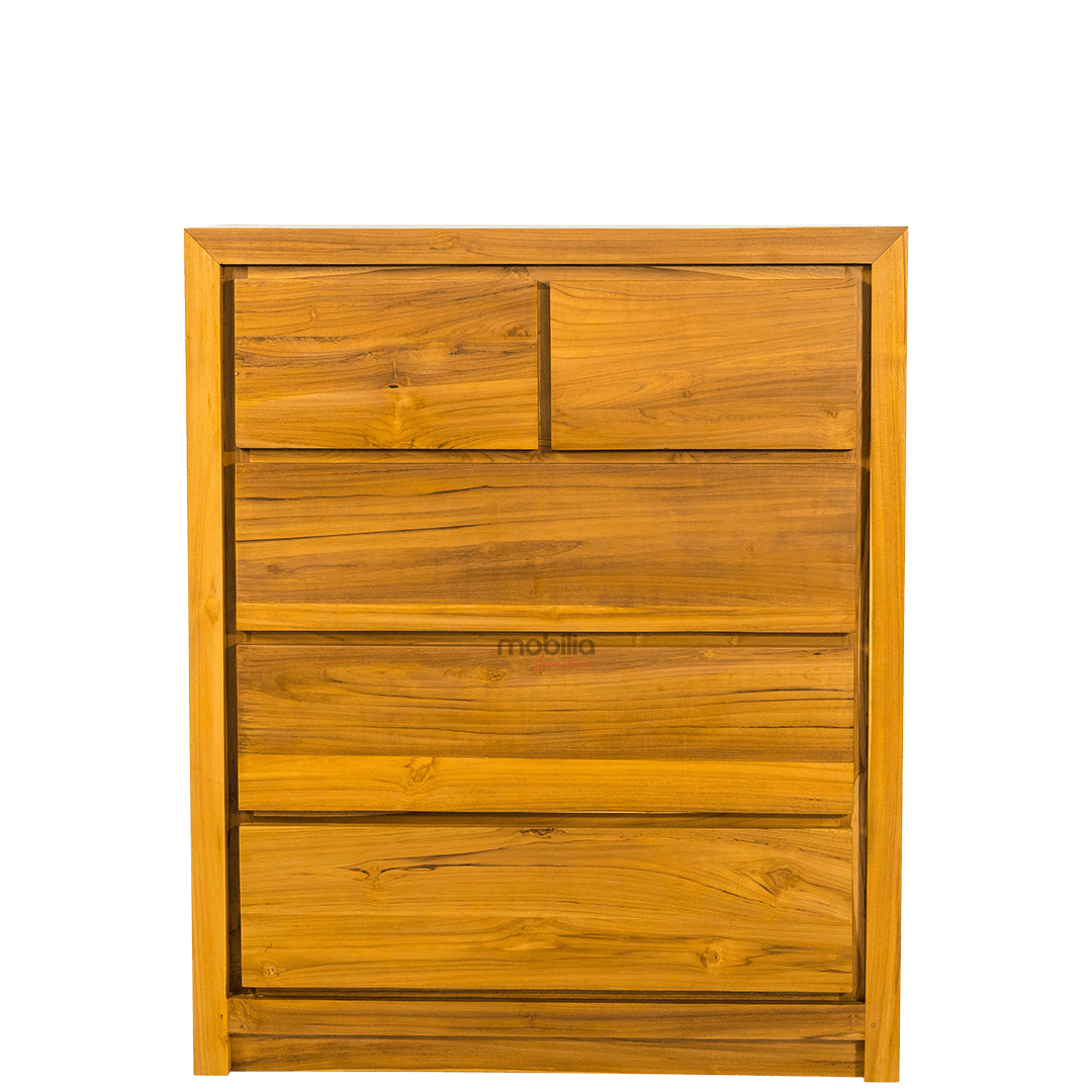 Nova 120cm Tall Rectangular Chest of Drawers with Minimalist Design