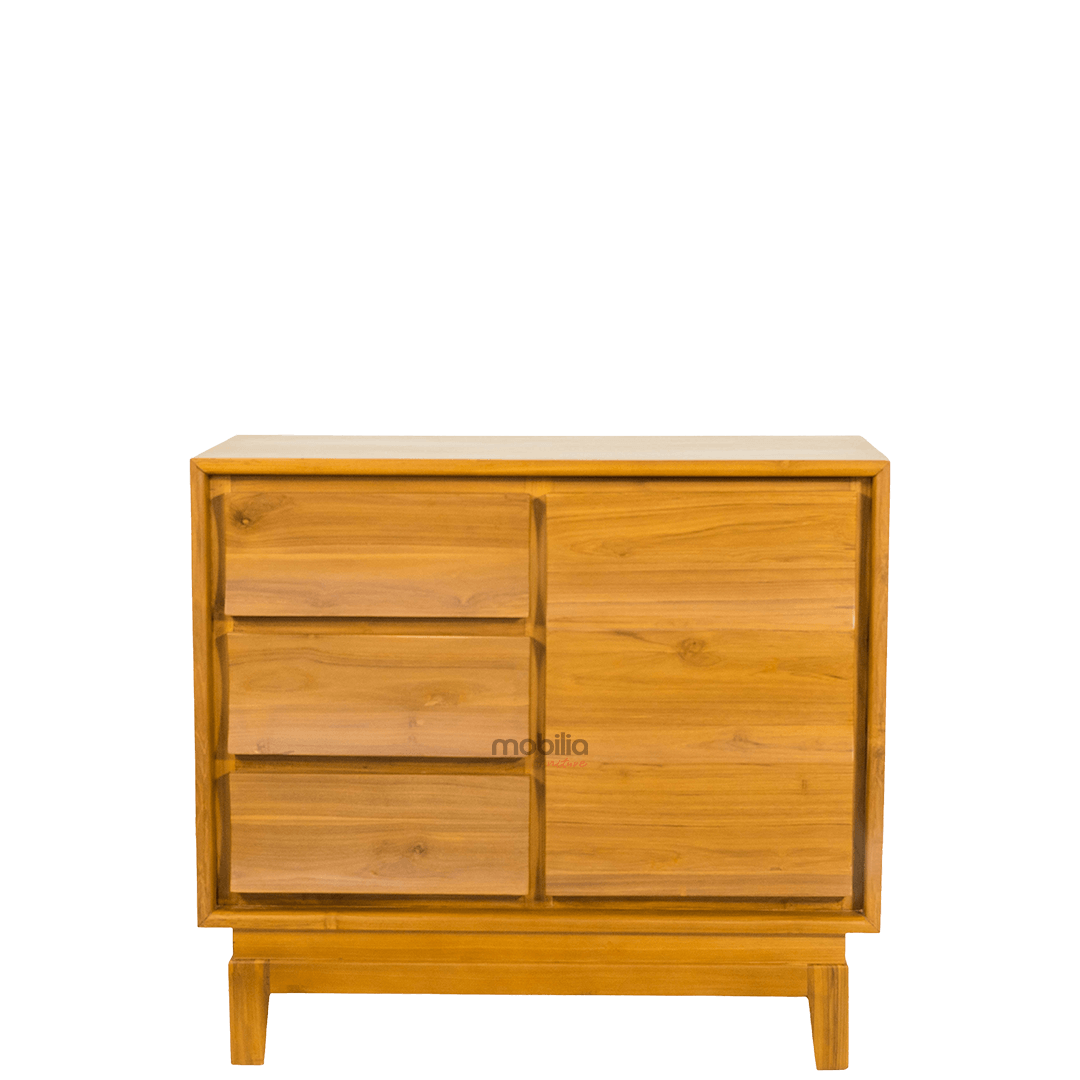 Andromeda 100cm Wide Rectangular Chest of Drawers with Wave Design