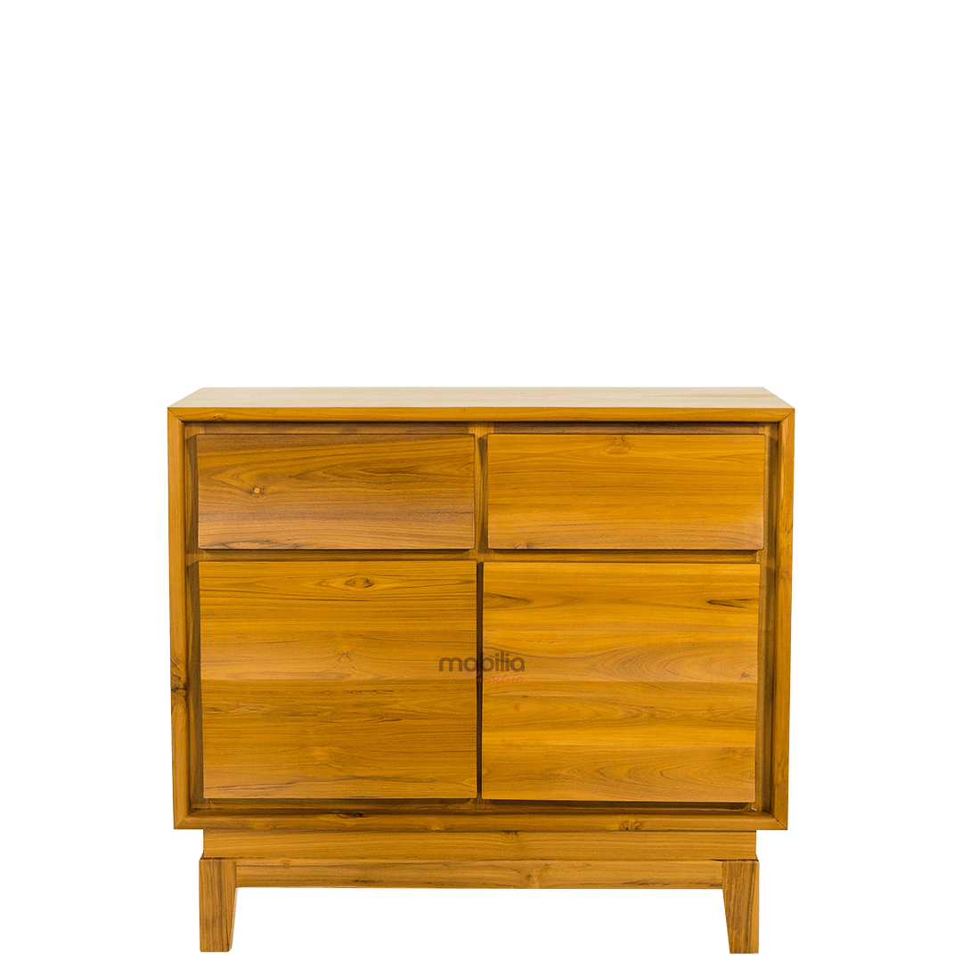 Solaris 100cm Wide Rectangular Chest of Drawers with Wave Design