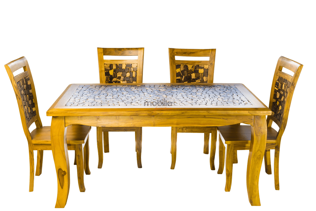 6 Seater Airag Dining Set with Sono Design - Image 2