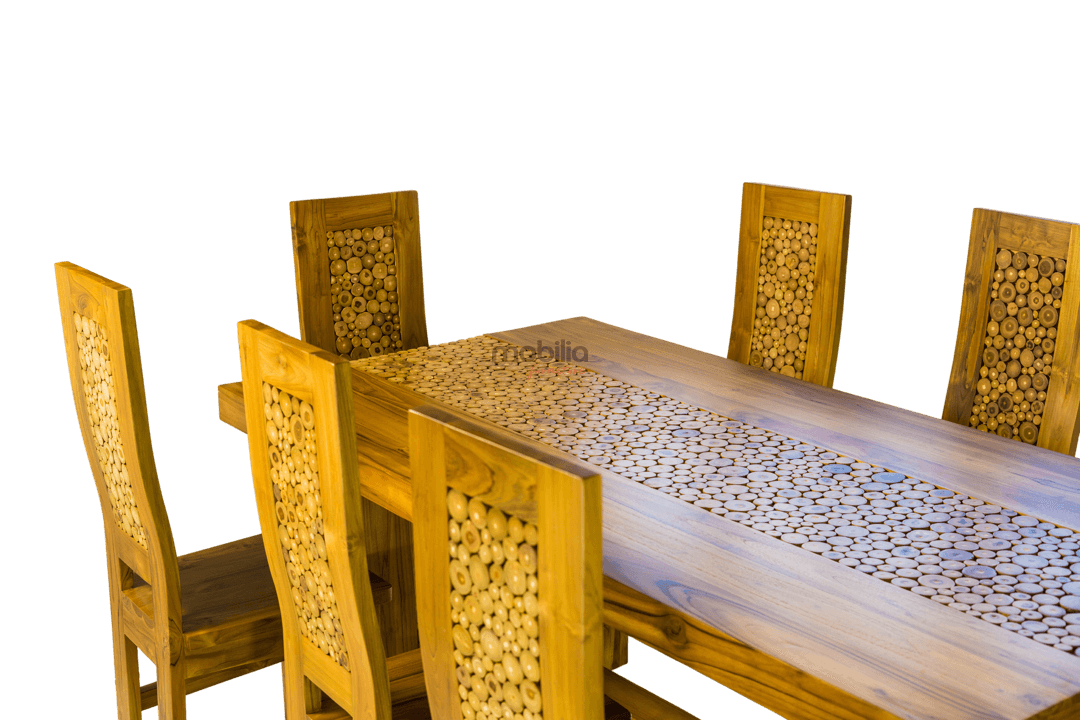 8 Seater Balut Dining Set with Coin Design - Image 2