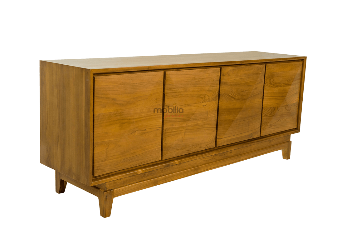 Clarkia 200cm Wide Rectangular Bahut with Diamond Design - Image 2