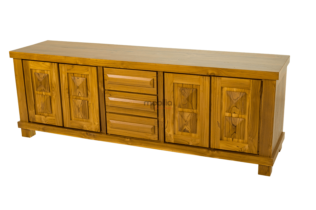 Cosmos 200cm Wide Rectangular Bahut with Diamond Design - Image 2