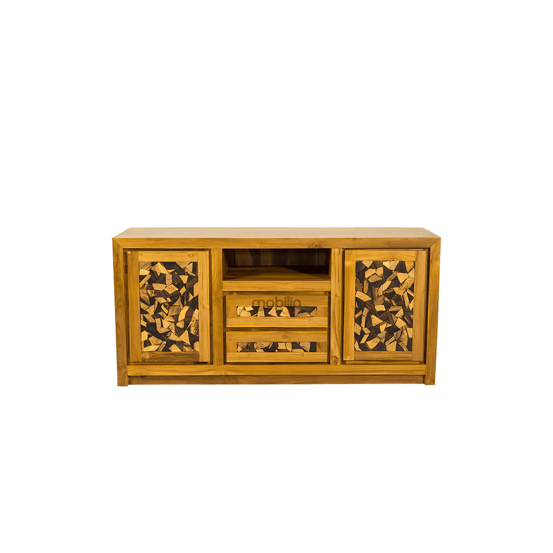 Gladiolus 150cm Wide Rectangular Bahut with Sono Design