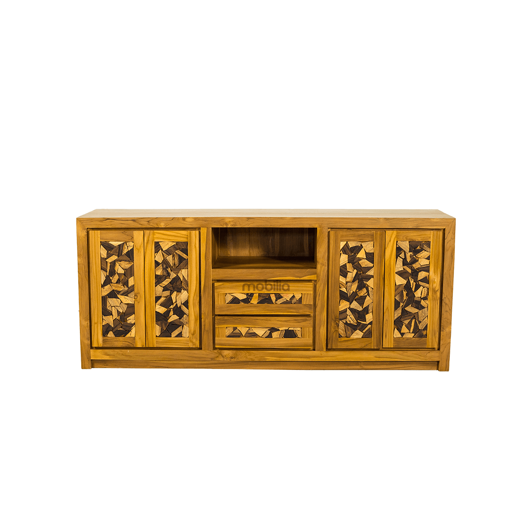 Gladiolus 180cm Wide Rectangular Bahut with Sono Design