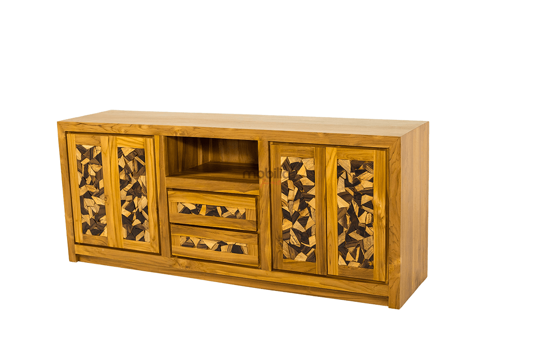Gladiolus 180cm Wide Rectangular Bahut with Sono Design - Image 2
