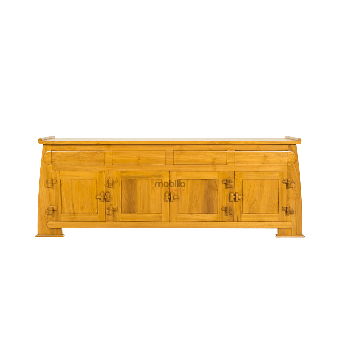 Crocus 200cm Wide Rectangular Bahut with Joglo Design