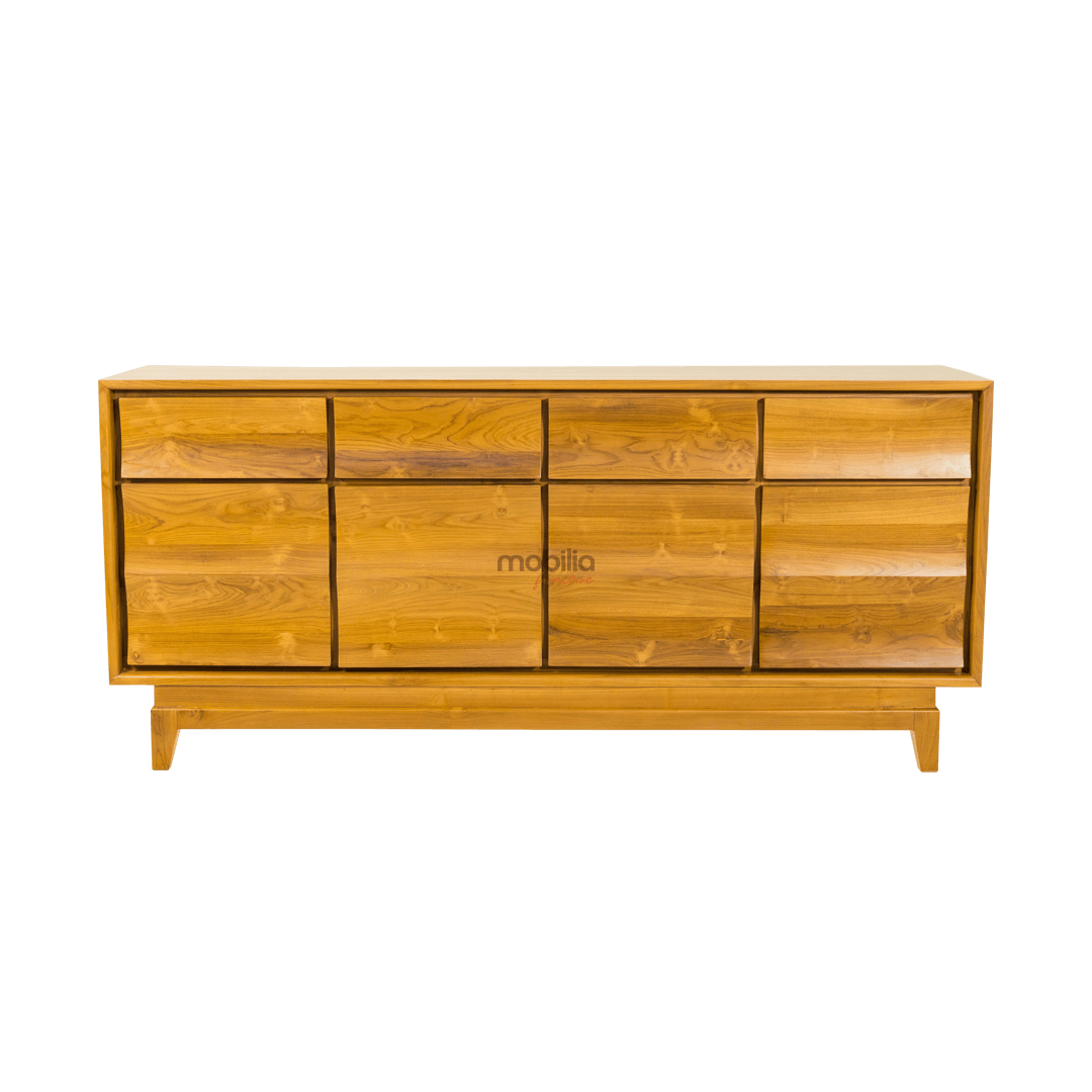 Spurge 200cm Wide 4 Drawers Rectangular Bahut with Wave Design