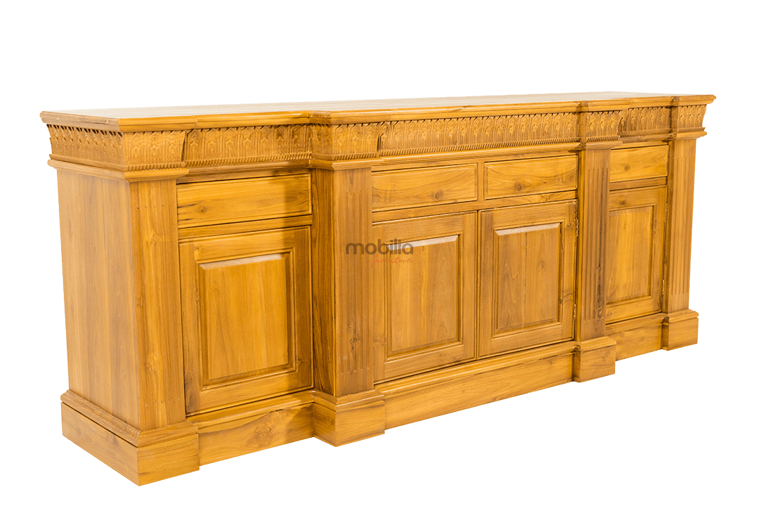 Coreopsis 220cm Wide Rectangular Bahut with Colibri Design - Image 3