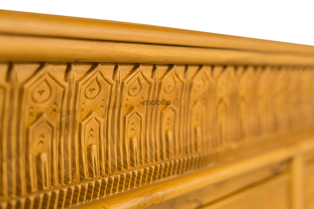 Coralbells 200cm Wide Rectangular Bahut with Colibri Design - Image 4