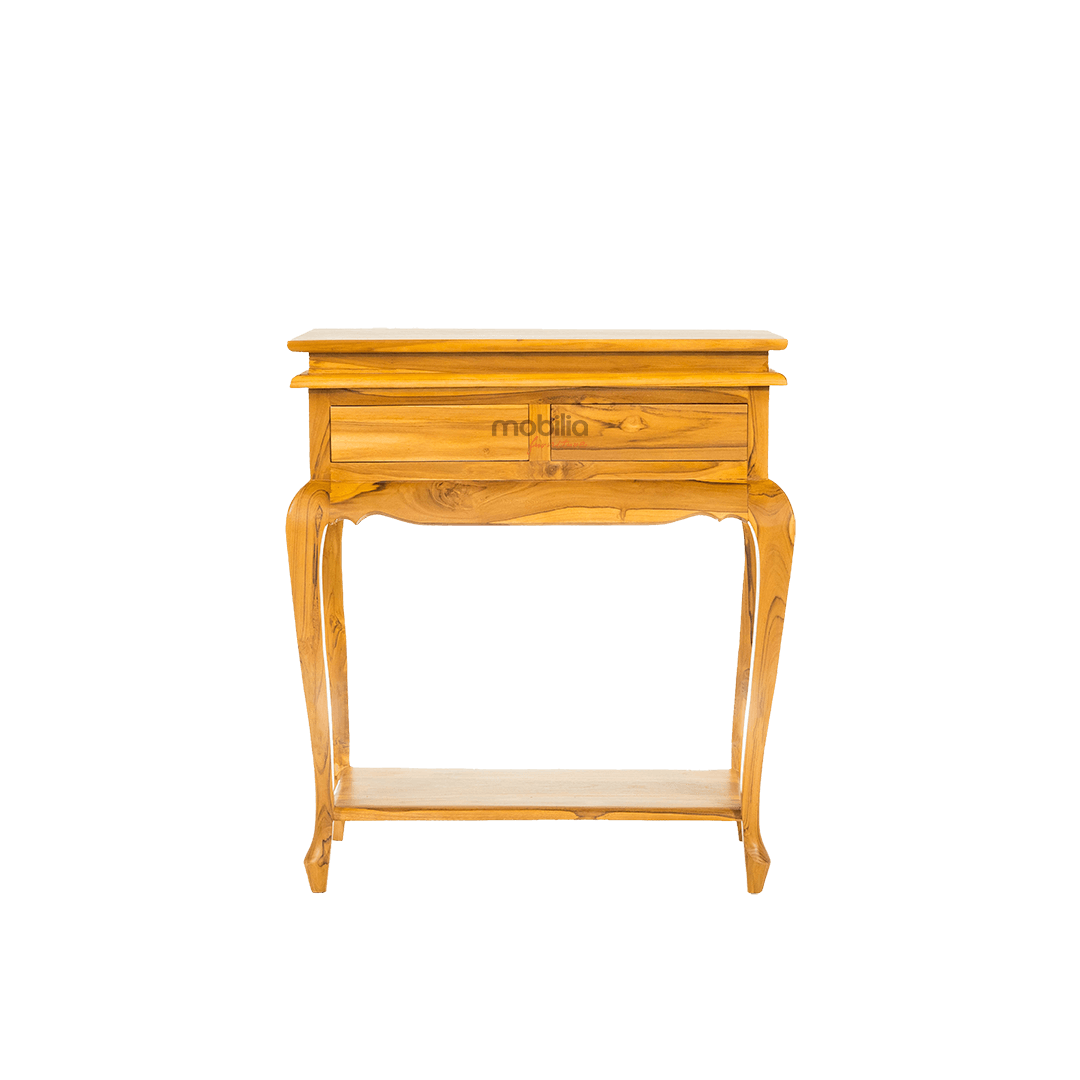 Sundew 70cm Wide Rectangular Consol with Curved Leg Design