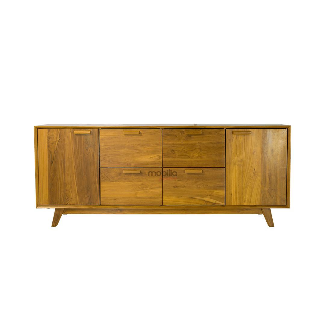 Pompeii Rectangular TV Unit with Retro Design