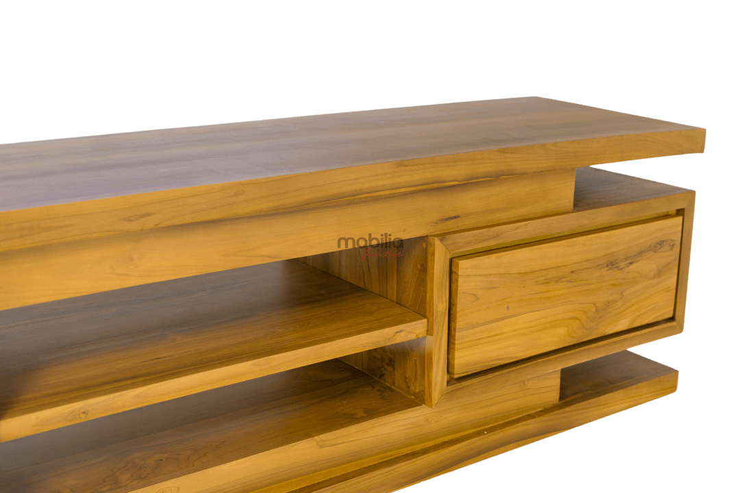 Babylon 200cm Wide Rectangular TV Unit with Modern Design - Image 4