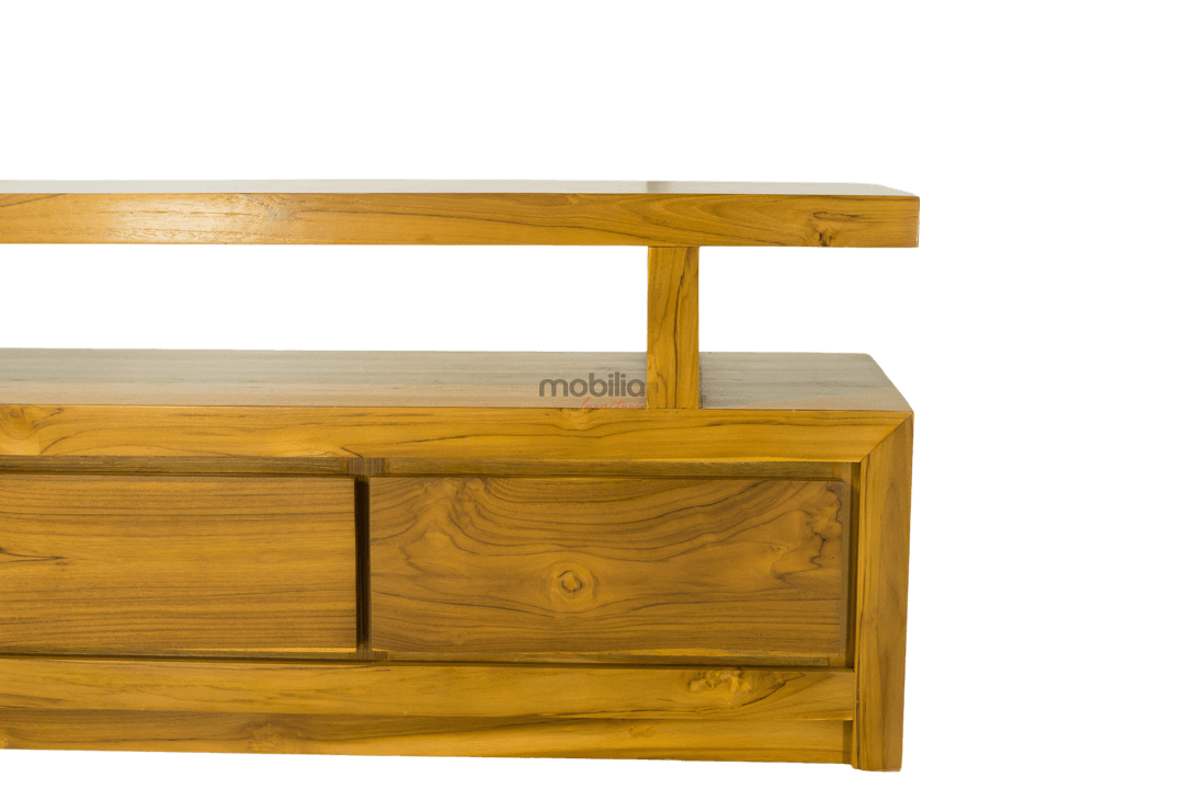 Kyoto Three Drawers Rectangular TV Unit with Modern T Design - Image 4