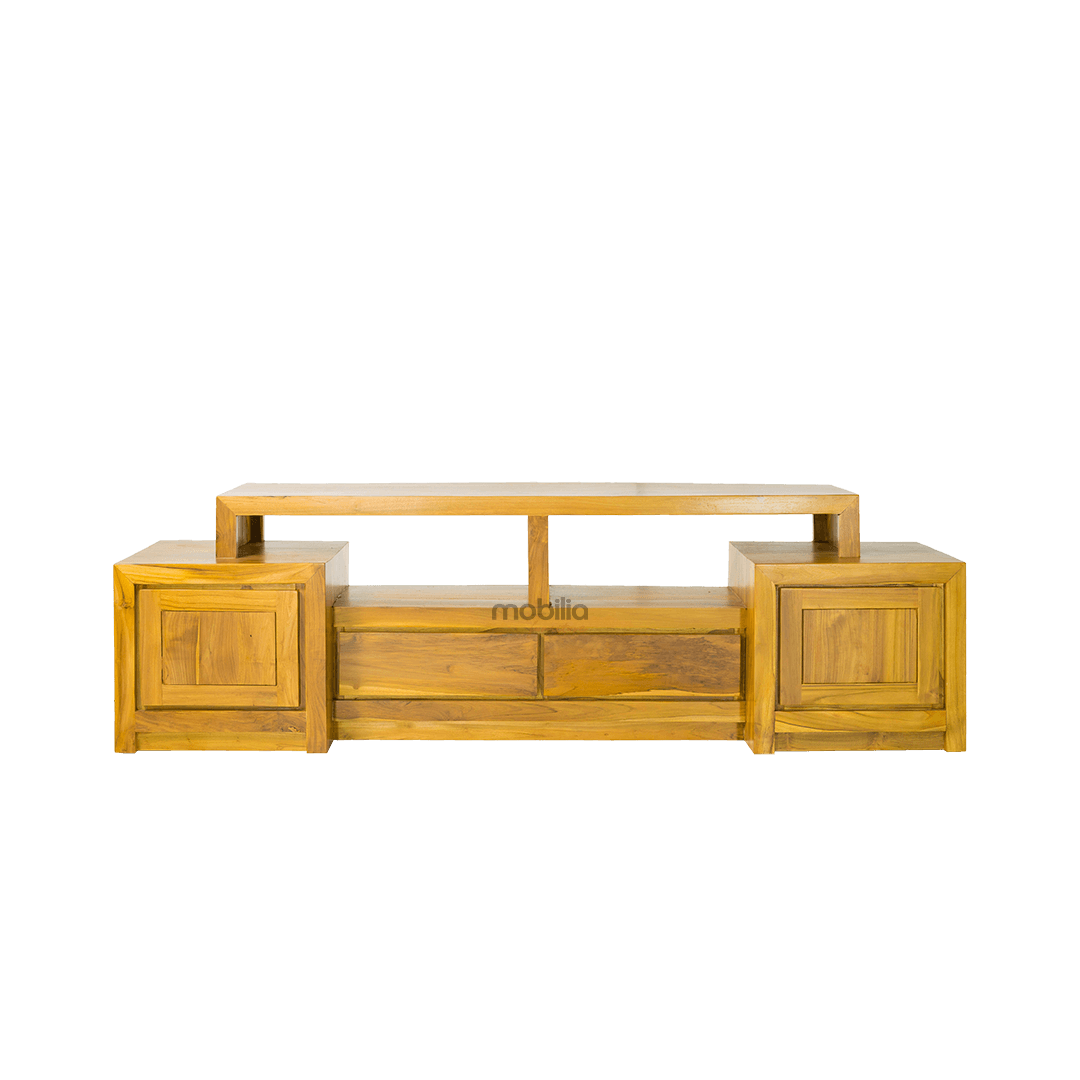 Stockholm Two Drawers Rectangular TV Unit with Modern Design