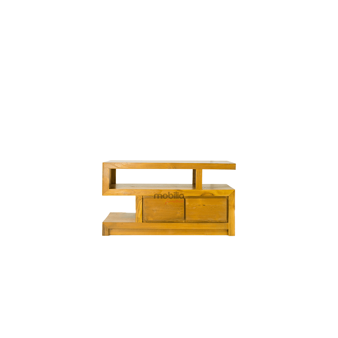 Florence Two Drawers Rectangular TV Unit with Modern S Design