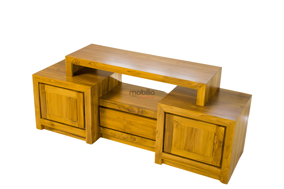 Stockholm Single Drawer Rectangular TV Unit with Modern Design - Image 2