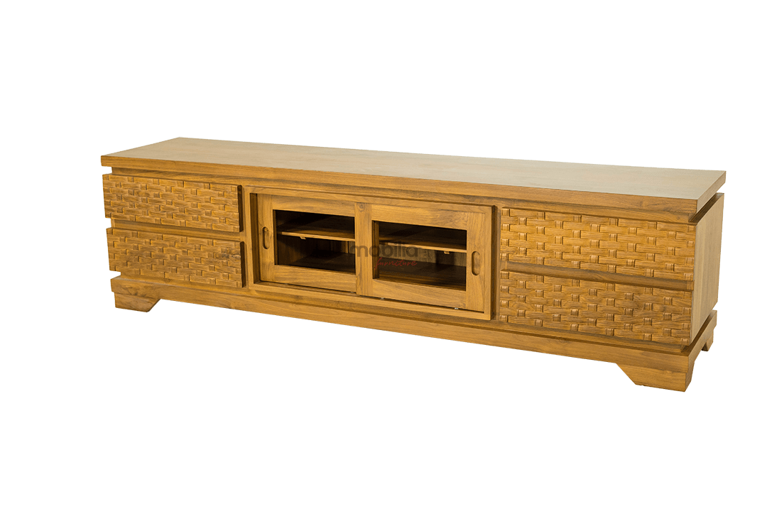 Vienna 200cm Wide Rectangular TV Unit with Minimalist Design - Image 2