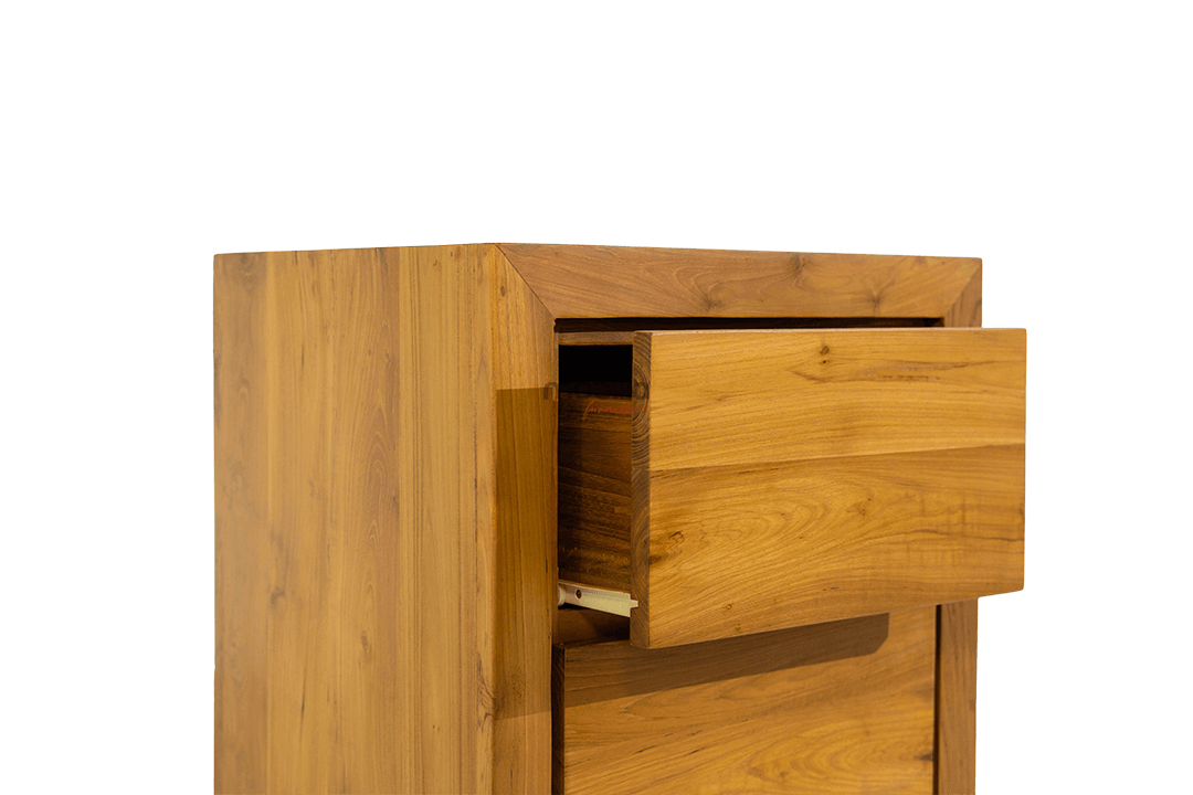 Astralyn 2 Drawers Bedside Table with Minimalist Design - Image 3