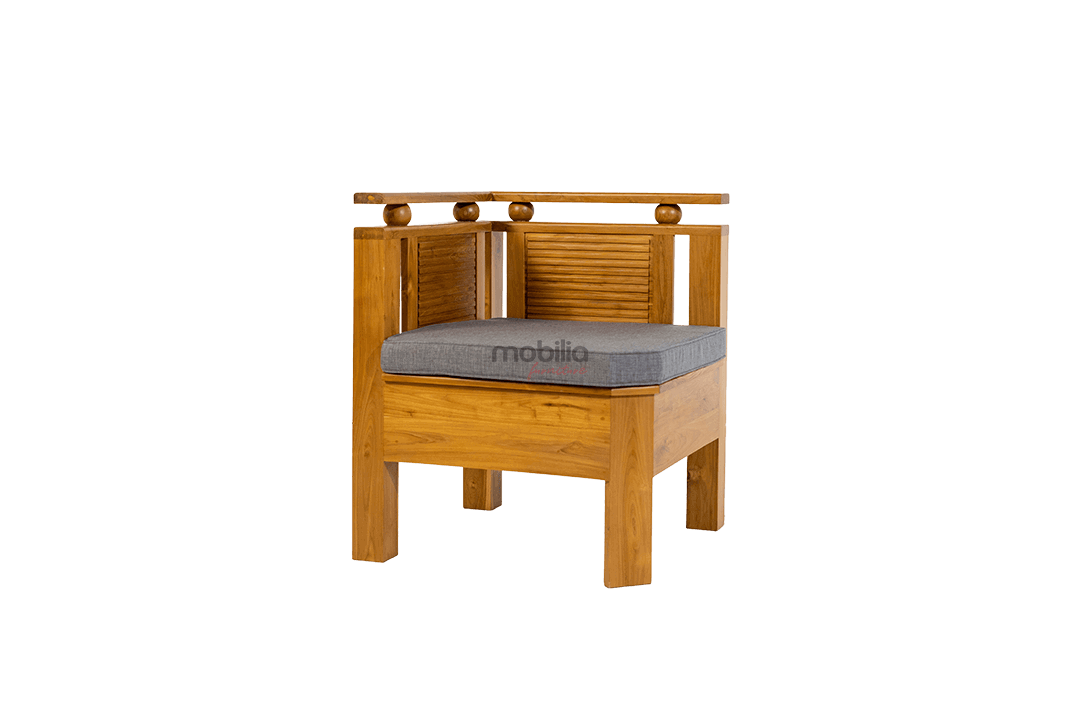 Valencia L Shaped Sofa Set with Balls Design - Image 3