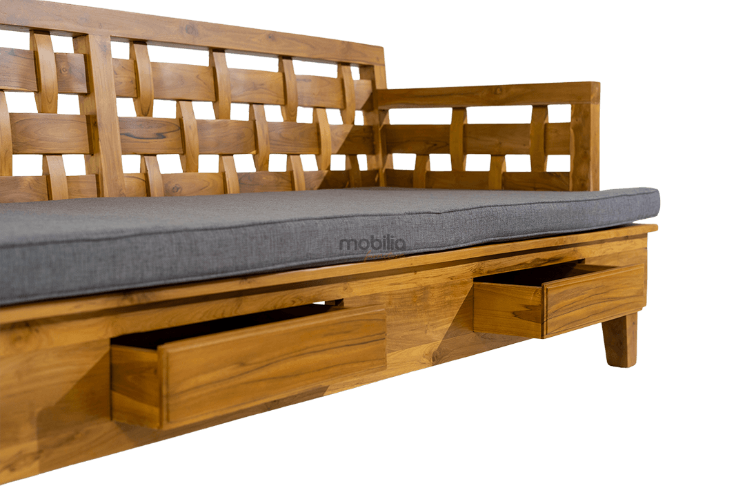 Ankara 3 Seater Canapé with Kotak Design - Image 4