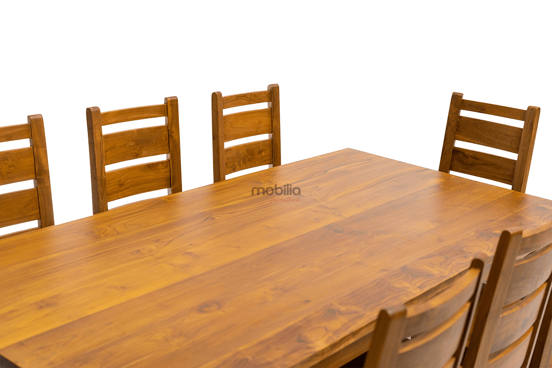 8 Seater Pequi Dining set with ladder Back Design - Image 6